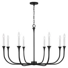 Decklan 8 Light 38" Wide Taper Candle Style Chandelier