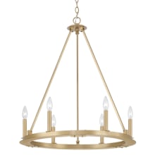Pearson 6 Light 26" Wide Taper Candle Style Chandelier