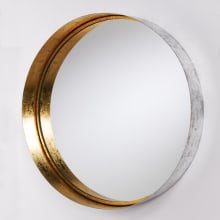 35-3/4" Diameter Circular Flat Framed Accent Mirror