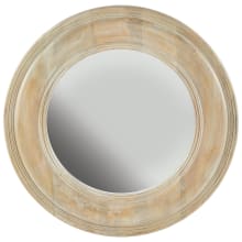 30" Diameter Circular Flat Framed Accent Mirror