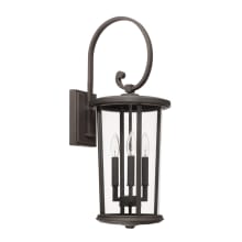 Howell 3 Light 26" Tall Outdoor Wall Sconce
