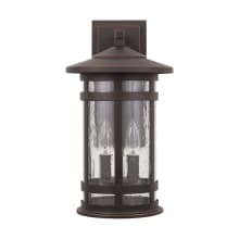 Mission Hills 2 Light 17" Tall Outdoor Wall Sconce