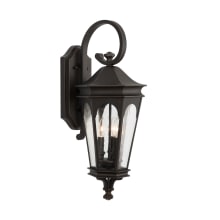 Inman Park 3 Light 27" Tall Outdoor Wall Sconce