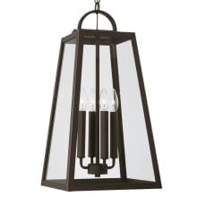 Leighton 4 Light 12" Wide Outdoor Taper Candle Pendant