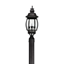 French Country 3 Light 21" Tall Outdoor Single Head Post Light
