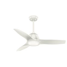 Wisp 44" Indoor Ceiling Fan - Blades, Remote, and LED Light Kit Included