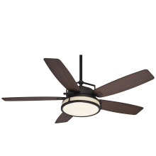 Caneel Bay 56" 5 Blade Indoor / Outdoor Ceiling Fan - LED Light Kit, Blades, and Wall Control Included