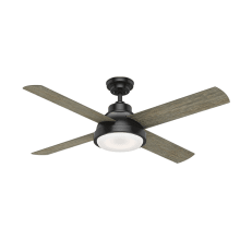 Levitt 54" 4 Blade Indoor Ceiling Fan - Wall Control and LED Light Kit Included