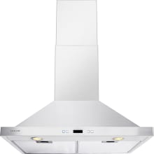 900 CFM 30 Inch Wide Stainless Steel Wall Mounted Range Hood with Halogen Lighting from the 218 Collection