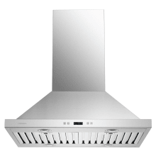 900 CFM 30 Inch Wide Stainless Steel Island Mounted Range Hood