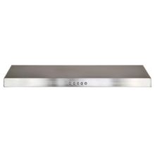 280 CFM 30 Inch Wide Under Cabinet Range Hood with 3 Speed Controls and Halogen Lighting