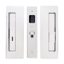 Magnetic Privacy Pocket Door Pull Set with RH Snib/LH Emergency for 1-3/4 Inch Thick Doors