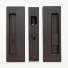 Magnetic Privacy Pocket Door Pull Set with RH Snib/LH Emergency for 1-3/8 Inch Thick Doors