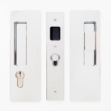 Magnetic Keyed Entry Pocket Door Lock Set with RH Snib/LH Key for 1-3/8 Inch Thick Doors