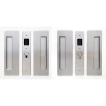 Magnetic Bi-Parting Privacy Pocket Door Pull Set for 1-3/4" Inch Thick Doors