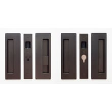 Magnetic Bi-Parting Privacy Pocket Door Pull Set for 1-3/8" Inch Thick Doors