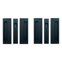 Non-Magnetic Bi-Parting Passage Pocket Door Pull Set for 1-3/8" Inch Thick Doors