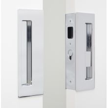 Magnetic Latching Privacy Double Door Pocket Door Set for 1-3/4 Inch Door Thickness