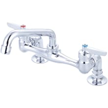 1.5 GPM Bridge Kitchen Faucet with Swivel Spout and Lever Handles
