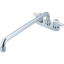 1.5 GPM Deck Mounted Laundry Faucet with 14" Swivel Spout and Lever Handles