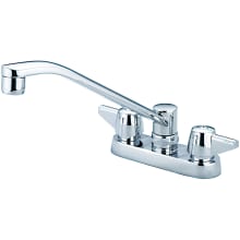 1.5 GPM Deck Mounted Laundry Faucet with 8" D Style Swivel Spout and Lever Handles