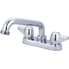 1.5 GPM Deck Mounted Laundry Faucet with 6" Swivel Spout and Lever Handles