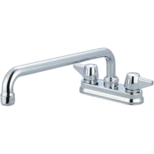 1.5 GPM Deck Mounted Laundry Faucet with 12" Swivel Spout and Lever Handles