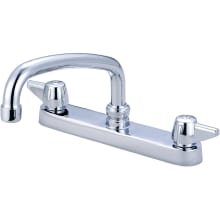 1.5 GPM Deck Mounted Kitchen Faucet with 8" Swivel Spout and Lever Handles