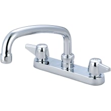 1.5 GPM Deck Mounted Kitchen Faucet with 8" Swivel Spout and Lever Handles