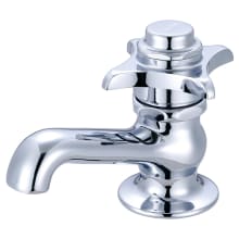 Single Handle Self-Close Deck Mounted Bathroom Faucet with Grip Handle