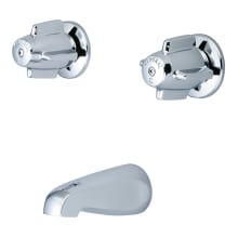 Double Handle Tub Faucet Trim with Knob Handles, Built-In Transfer Valve, and 1/2” CXC Inlets