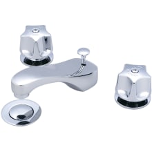 1.2 GPM Double Handle Widespread Bathroom Faucet with Pop-Up Drain Assembly