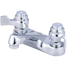 1.2 GPM Self-Close Double Handle Bathroom Faucet with Vandal Resistant Lever Handles