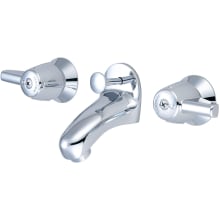1.2 GPM Double Handle Slant Back Bathroom Faucet with Lever Handles