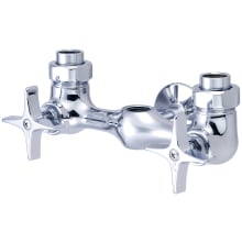 Double Handle Valve Trim Only with 6" Centers and Cross Handles