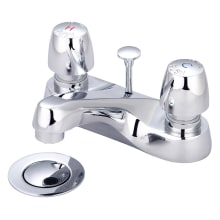 1.5 GPM Double Handle Slow-Close Bathroom Faucet with Pop-Up Drain Assembly