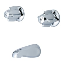 Double Handle Tub Faucet Trim with Knob Handles and Built-In Transfer Valve