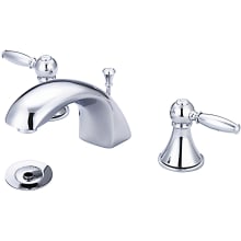 1.2 GPM Double Handle Widespread Bathroom Faucet with Pop-Up Drain Assembly