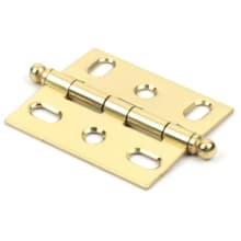 2-5/8" Solid Brass Cabinet Hinge - 10 Pack