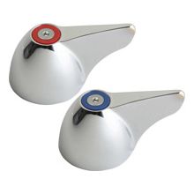 Single Wing Canopy Handles with Hot and Cold Water Indexed Buttons with Screws