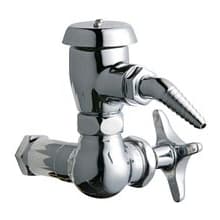 Wall Mounted Laboratory Faucet with Atmospheric Vacuum Breaker and Metal Cross Handle