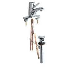 Centerset Bathroom Faucet with Lever Handle - Drain Assembly Included