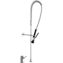 Deck Mounted Coil Pre-Rinse Faucet with Lever Handles - Commercial Grade