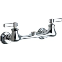 Wall Mounted Utility / Service Faucet with Lever Handles - Commercial Grade