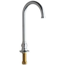 Deck Mounted High Arch Utility / Service Spout Fitting - Less Handles and Valve