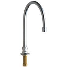 Deck Mounted High Arch Utility / Service Spout Fitting - Less Handles and Valve