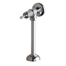 Angle Urinal Valve with Long Bonnet Non-Sag Oscillating Handle, Loose Wall Flange and Escutcheon Deck Assembly