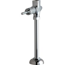 Straight Urinal Valve with Long Bonnet Non-Sag Oscillating Handle and Escutcheon Deck Assembly