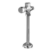 Straight Urinal Valve with Push Button and Escutcheon Deck Assembly