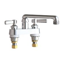 Deck Mounted 4" Centerset Utility Faucet with Metal Lever Handles